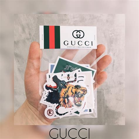 gucci supreme stickers|Gucci stickers for sale.